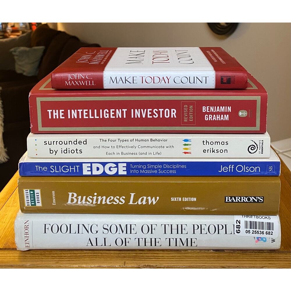 Investor Business Law Self Help Success Book Lot of 6 47B